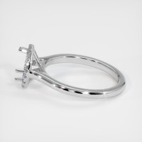 14K White Gold Pave Ring Setting Image