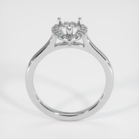 14K White Gold Pave Ring Setting Image