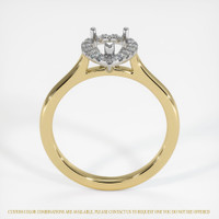 14K White & Yellow Pave Ring Setting Image