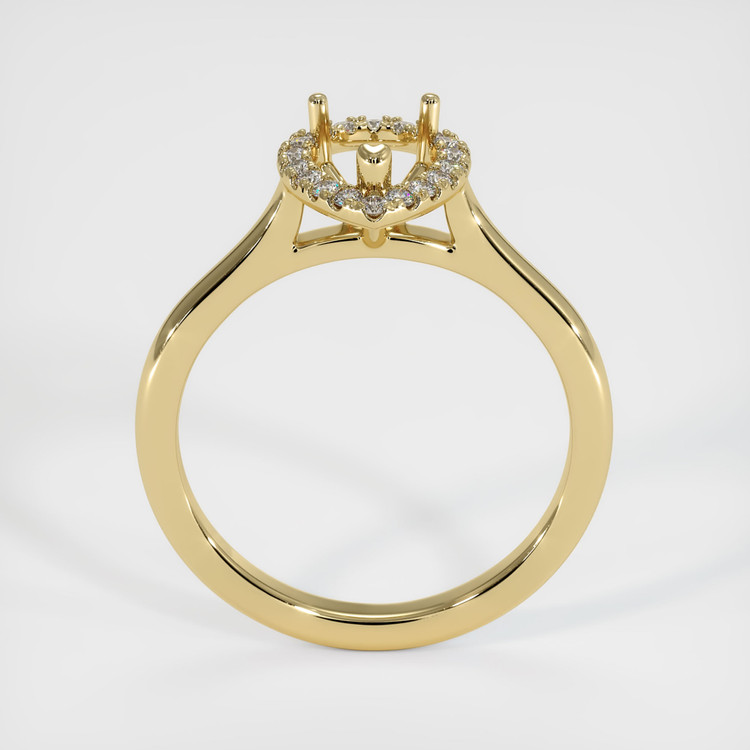 10K Yellow Gold Pave Ring Setting