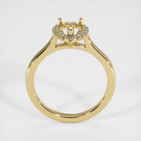 14K Yellow Gold Pave Ring Setting Image