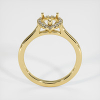 18K Yellow Gold Pave Ring Setting Image