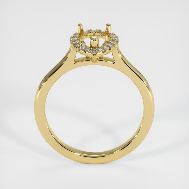 18K Yellow Gold Pave Ring Setting