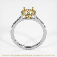 18K Yellow & White Pave Ring Setting Image