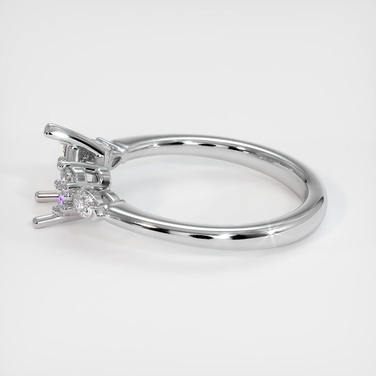 Platinum 950 Accent Stones Ring Setting