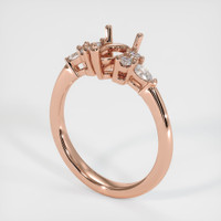 14K Rose Gold Accent Stones Ring Setting Video