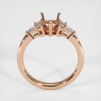 18K Rose Gold Accent Stones Ring Setting Image