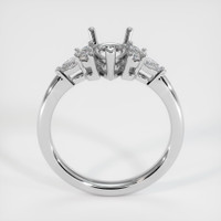 10K White Gold Accent Stones Ring Setting Image