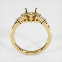 14K Yellow Gold Accent Stones Ring Setting Image