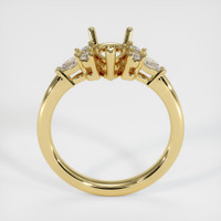 18K Yellow Gold Accent Stones Ring Setting Image