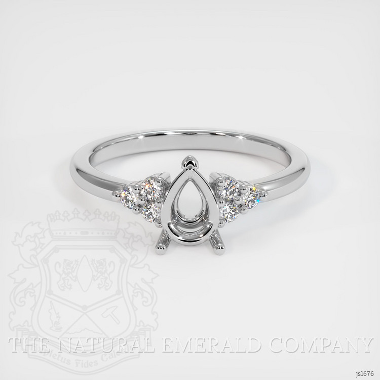Platinum 950 Accent Stones Ring Setting