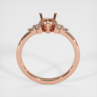 14K Rose Gold Accent Stones Ring Setting Image