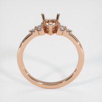 18K Rose Gold Accent Stones Ring Setting Image