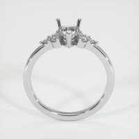 14K White Gold Accent Stones Ring Setting Image