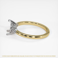 14K White & Yellow Accent Stones Ring Setting Image