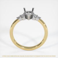 14K White & Yellow Accent Stones Ring Setting Image