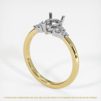 18K White & Yellow Accent Stones Ring Setting Video