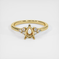 14K Yellow Gold Accent Stones Ring Setting Image