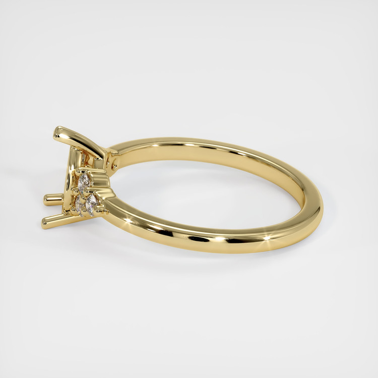 14K Yellow Gold Accent Stones Ring Setting