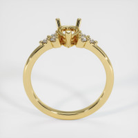 18K Yellow Gold Accent Stones Ring Setting Image