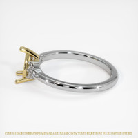 18K Yellow & White Accent Stones Ring Setting Image