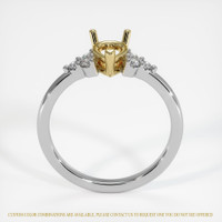 18K Yellow & White Accent Stones Ring Setting Image