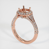 14K Rose Gold Pave Ring Setting Video