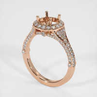 18K Rose Gold Pave Ring Setting Video