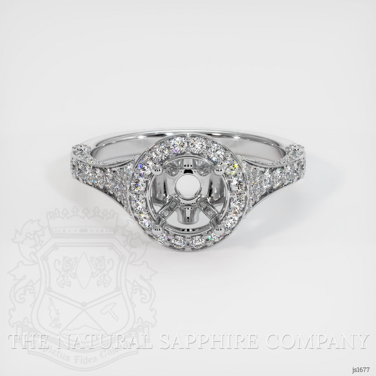 Silver Pave Ring Setting