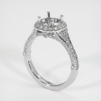 14K White Gold Pave Ring Setting Video