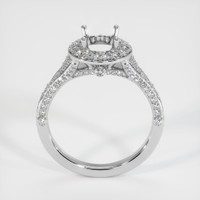 14K White Gold Pave Ring Setting Image