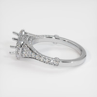 18K White Gold Pave Ring Setting Image