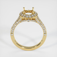 14K Yellow Gold Pave Ring Setting Image
