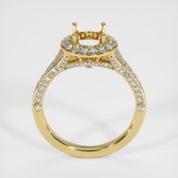 18K Yellow Gold Pave Ring Setting Image