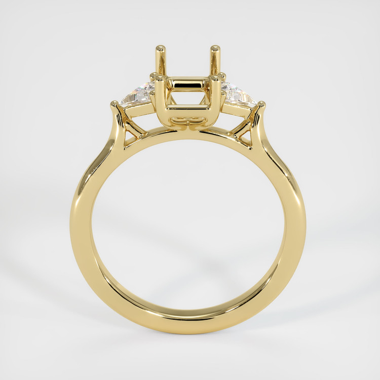 14K Yellow Gold Three Stone Ring Setting