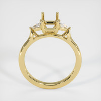 18K Yellow Gold Three Stone Ring Setting Image