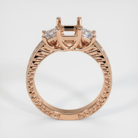 18K Rose Gold Antique Style Ring Setting Image