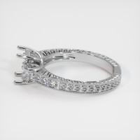 18K White Gold Antique Style Ring Setting Image