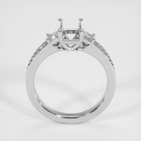 Platinum 950 Three Stone Ring Setting Image