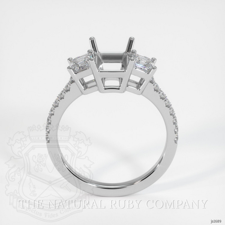 Platinum 950 Pave Ring Setting
