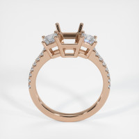 14K Rose Gold Pave Ring Setting Image
