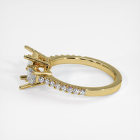 18K Yellow Gold Pave Ring Setting Image
