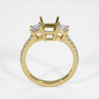 18K Yellow Gold Pave Ring Setting Image