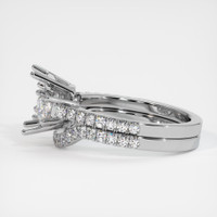 Platinum 950 Three Stone Ring Setting Image