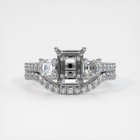 10K White Gold Pave Ring Setting Image