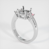 10K White Gold Three Stone Ring Setting Video