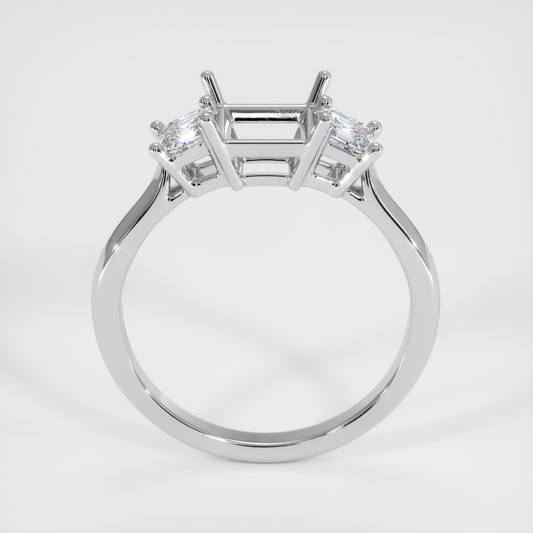 Platinum 950 Three Stone Ring Setting