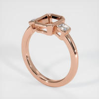 14K Rose Gold Three Stone Ring Setting Video