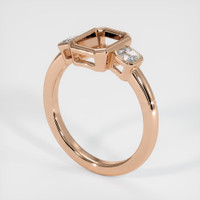 18K Rose Gold Three Stone Ring Setting Video