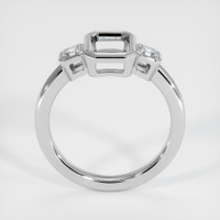 18K White Gold Three Stone Ring Setting Image
